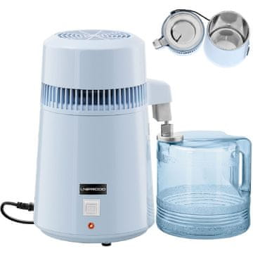 Uniprodo Destilator vode s 4-litrsko plastično posodo