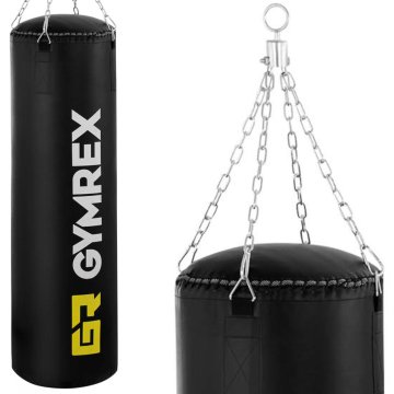 Gymrex Boksarska vreča za trening, polnjena, višina 120 cm, premer 40 cm