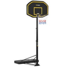 Gymrex Komplet košarkarski koš na stojalu, nastavljiv, višina 200–305 cm