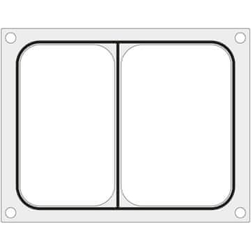 Hendi Hendijev kalup za tesnilni stroj za dvodelni pladenj 227x178 mm - 805596