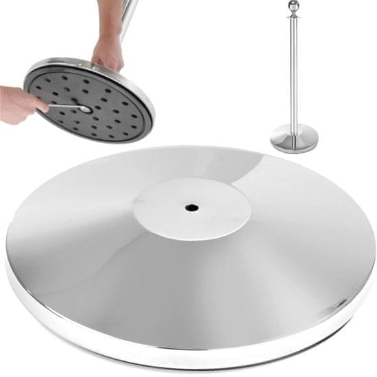 shumee Podstavek za stebriček zapornice, kromiran, srebrn, premer. 360 mm - Hendi 810484