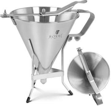 shumee Pištola za smetanovo omako na stojalu iz nerjavečega jekla + 3 nastavki 1,8 l