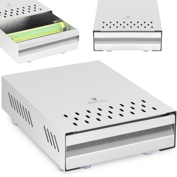 Royal Catering Predal za kavne usedline z letvico za odbijanje kolbe iz nerjavečega jekla 5,7 l