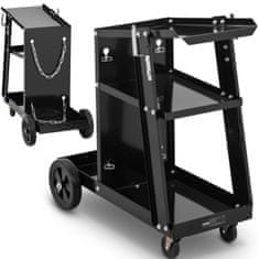 slomart Varilni voziček z držalom za plinsko jeklenko 3 police do 80 kg