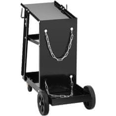 slomart Varilni voziček z držalom za plinsko jeklenko 3 police do 80 kg