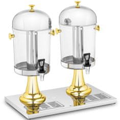 Royal Catering Dispenser za hlajenje sokov in pijač za bife, dvojni, 2 x 8 l