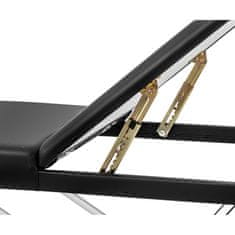 NEW Bordeux Black prenosna zložljiva masažna miza do 180 kg črna
