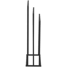 Physa Stoječi talni stojalo z obešalnikom za 3 brisače STAL 55 x 21,5 x 84 cm, temnosiva