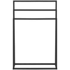 Physa Stoječi talni stojalo z obešalnikom za 3 brisače STAL 55 x 21,5 x 84 cm, temnosiva