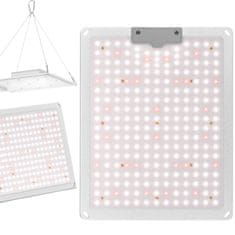 Hillvert Lampa za rast rastlin s polnim spektrom 30 x 24 cm 234 LED 110 W srebrna