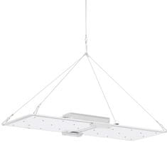 Hillvert Lampa za rast rastlin s polnim spektrom 60 x 24 cm 468 LED 220 W srebrna