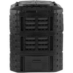 Hillvert Modularni kompostnik za vrt za organske odpadke 93 x 93 x 110 cm 860 l