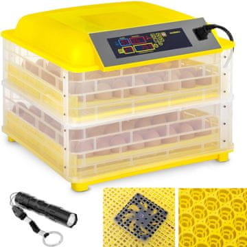 Inkubator valilnica za 112 kokošjih jajc 120 W + ovoskop