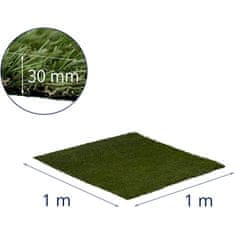 Hillvert UMETNA TRAVA ZA BALKONSKO TERASO MEHKA GOSTA PODLOGA 30 MM 100X100 CM