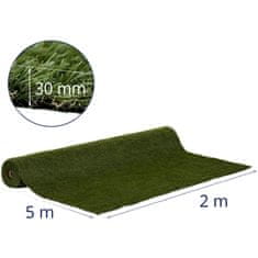 NEW Umetna trava za balkon teraso mehka 30 mm 20/10 cm 200 x 500 cm