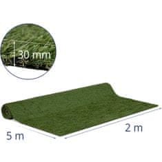 NEW Umetna trava za balkon teraso mehka 30 mm 14/10 cm 200 x 500 cm