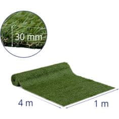 NEW Umetna trava za balkon teraso mehka 30 mm 14/10 cm 100 x 400 cm