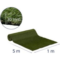 NEW Umetna trava za balkon teraso mehka 30 mm 20/10 cm 100 x 500 cm