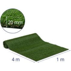 NEW Umetna trava za balkon teraso mehka 20 mm 13/10 cm 100 x 400 cm