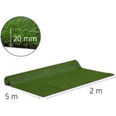 NEW Umetna trava za balkon teraso mehka 20 mm 13/10 cm 200 x 500 cm