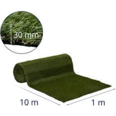 NEW Umetna trava za balkon teraso mehka 30 mm 20/10 cm 100 x 1000 cm