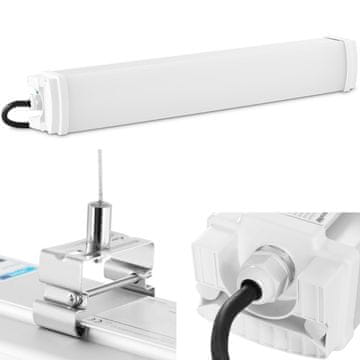 Wiesenfield LED svetilka, vodotesna, hermetična, za skladišče, IP65, 3300 lm, 60 cm, 30 W