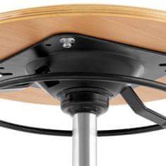 NEW CHROM stolček za delovno mizo iz vezanega lesa do 120 kg 350-485 mm