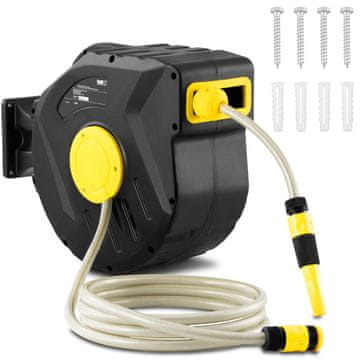 shumee Izvlečna vrtna cev z avtomatskim stenskim kolutom 20 m + 3 m 3/4''