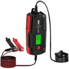 MSW LCD 70 W 12 V 4 A avtomatski polnilec avtomobilskih akumulatorjev