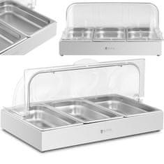 Royal Catering Bufetna miza za zajtrk z rolltop pokrovom 3x GN 1/3 3x 2,6 l