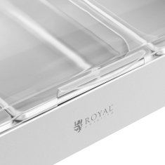 Royal Catering Bufetna miza za zajtrk z rolltop pokrovom 3x GN 1/3 3x 2,6 l