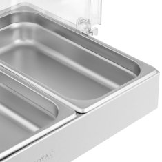 Royal Catering Bufetna miza za zajtrk z rolltop pokrovom 3x GN 1/3 3x 2,6 l