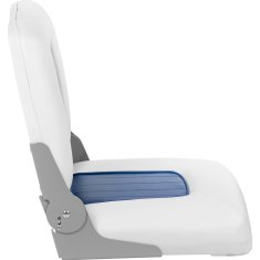 NEW Zložljiv sedež za motorni čoln 38 x 42 x 46 cm bele in modre barve
