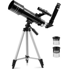 Uniprodo Astronomski refraktorski teleskop za opazovanje zvezd 400 mm premera 70 mm