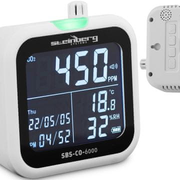 shumee Merilnik temperature in vlage ogljikovega dioksida CO2 z datumom in uro 1-99% -20-60C