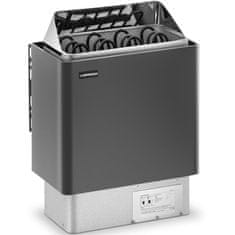 Uniprodo Električna savna peč 5-9 m3 do 110 °C 400 V 6 kW črno-srebrna