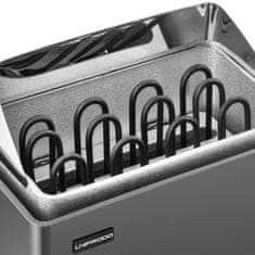 Uniprodo Električna savna peč 5-9 m3 do 110 °C 400 V 6 kW črno-srebrna