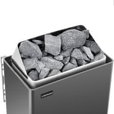 Uniprodo Električna savna peč 5-9 m3 do 110 °C 400 V 6 kW črno-srebrna
