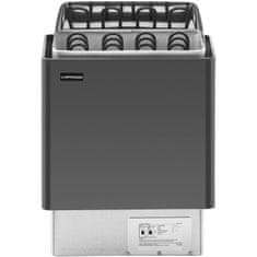 Uniprodo Električna savna peč 5-9 m3 do 110 °C 400 V 6 kW črno-srebrna