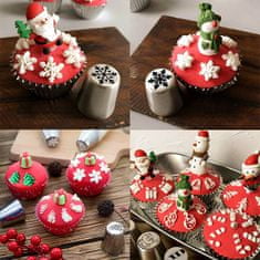 Sofistar Komplet okrasnih božičnih modelčkov za peko deserta - 15kosov v kompletu