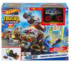Hot Wheels Monster Trucks Arena: Igralni komplet za dirkalni izziv - trčenje HNB87