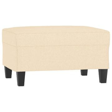Vidaxl Stolček za noge krem 70x55x41 cm blago