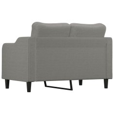 Vidaxl Dvosed temno siv 120 cm blago