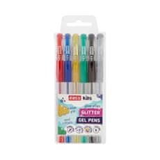 EASY Kids GLITTER Komplet gel pisal z bleščicami, 6 barv