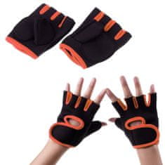 Northix Vadbene rokavice | Zasnovan za maksimalno kroženje zraka - oranžna 