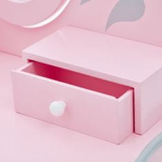 Teamson Fantazijska polja - Komplet toaletnih potrebščin za igro Mala princesa Rapunzel - roza / siva