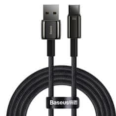 BASEUS Tungsten USB - kabel USB tipa C 66 W (11 V / 6 A) Quick Charge AFC FCP SCP 2 m črn (CATWJ-C01)