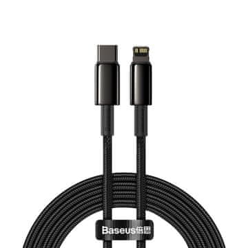 shumee Kabel za iPhone USB-C - bliskovito hitro polnjenje 20W 2m - popolnoma črn