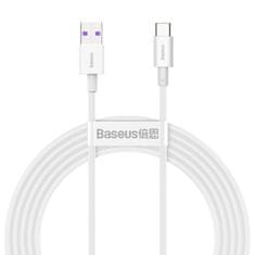 BASEUS Superior kabel USB do USB tipa C 66 W 6A 2 m bele barve (CATYS-A02)