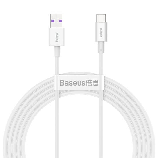 BASEUS Superior kabel USB do USB tipa C 66 W 6A 2 m bele barve (CATYS-A02)